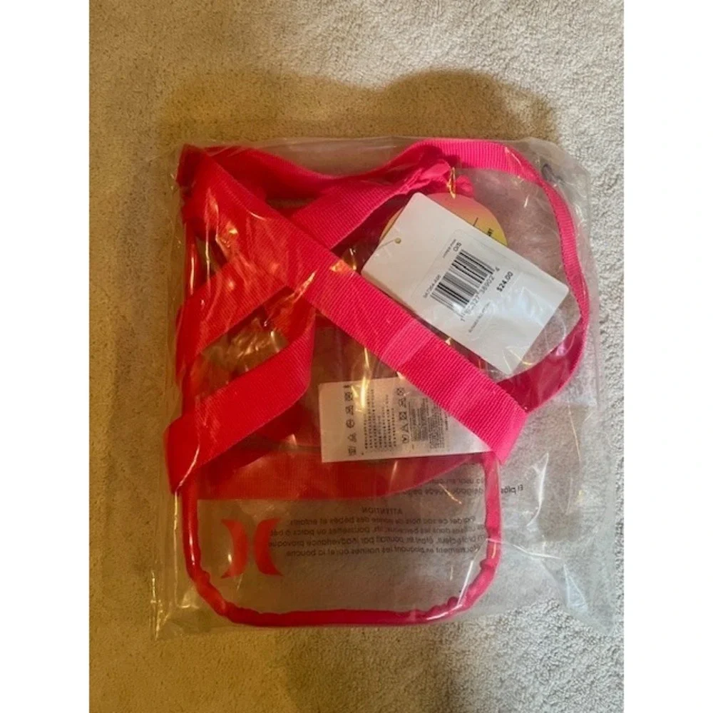 Hurley Pink Clear Festival/Stadium/Concert Crossbody Bag-979 - Picture 3 of 4